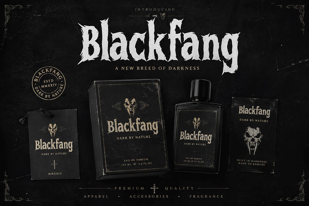 Blackfang – Gothic Blackletter Font, a Blackletter Font by Wow Magic (Photo 1 of 4)
