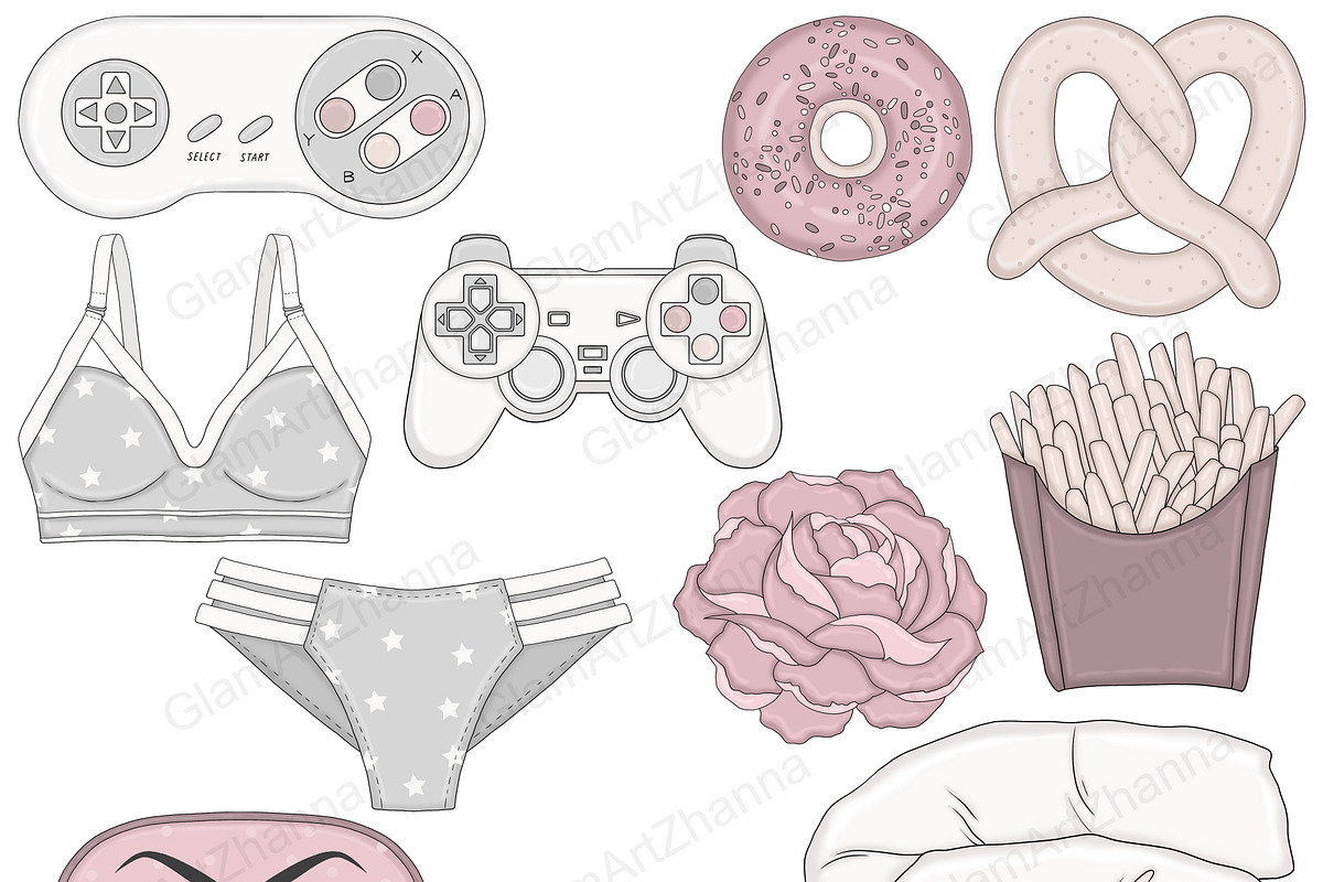 Weekend Clipart, an Illustration by GlamArtZhanna (Photo 4 of 5)