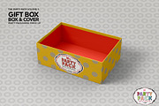 Gift Box with Cover Packaging Mockup, a Packaging Mockup by INCDesign (Thumbnail 4 of 7)