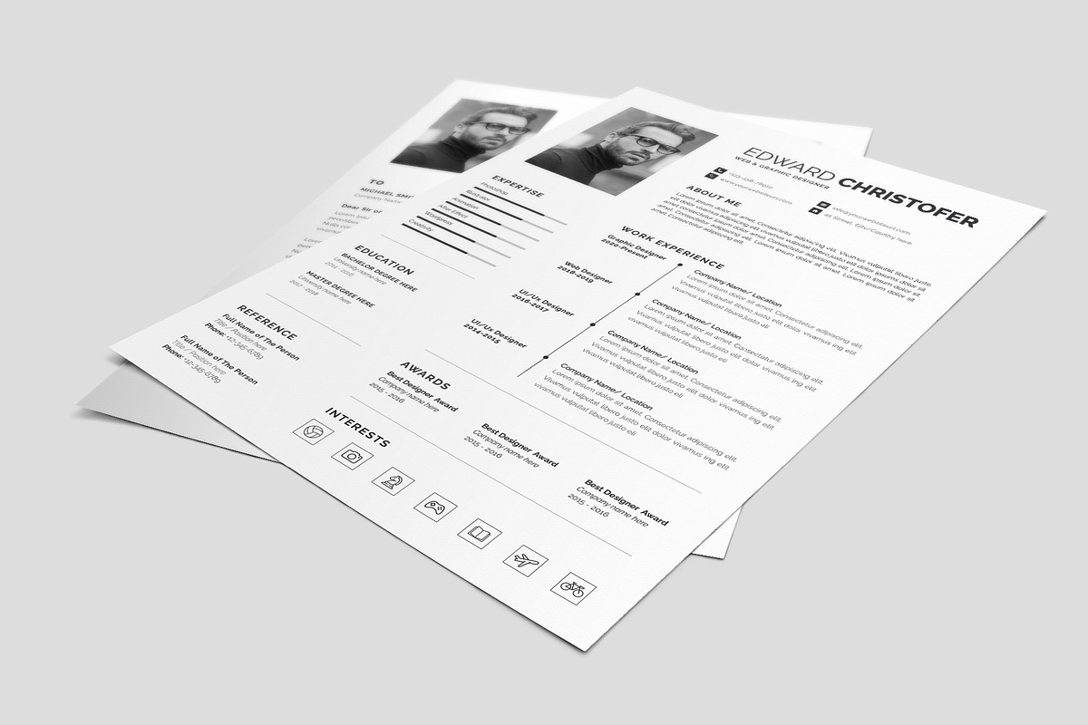Modern Resume Template, a Resume Template by Abdul Studio (Photo 5 of 5)