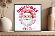 Christmas Vibes Red Santa PNG, an Illustration by DreamCafeArt (Thumbnail 5 of 6)