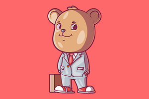 Working Bear!, a Work Illustration by pedrors