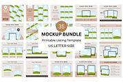 Printable Mockup Template US Letter, a Books & Magazine Mockup by NoemieDesigns (Thumbnail 1 of 5)