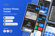 Enervio - Fitness Tracker App UI, an App Template by productype1 (Thumbnail 1 of 5)