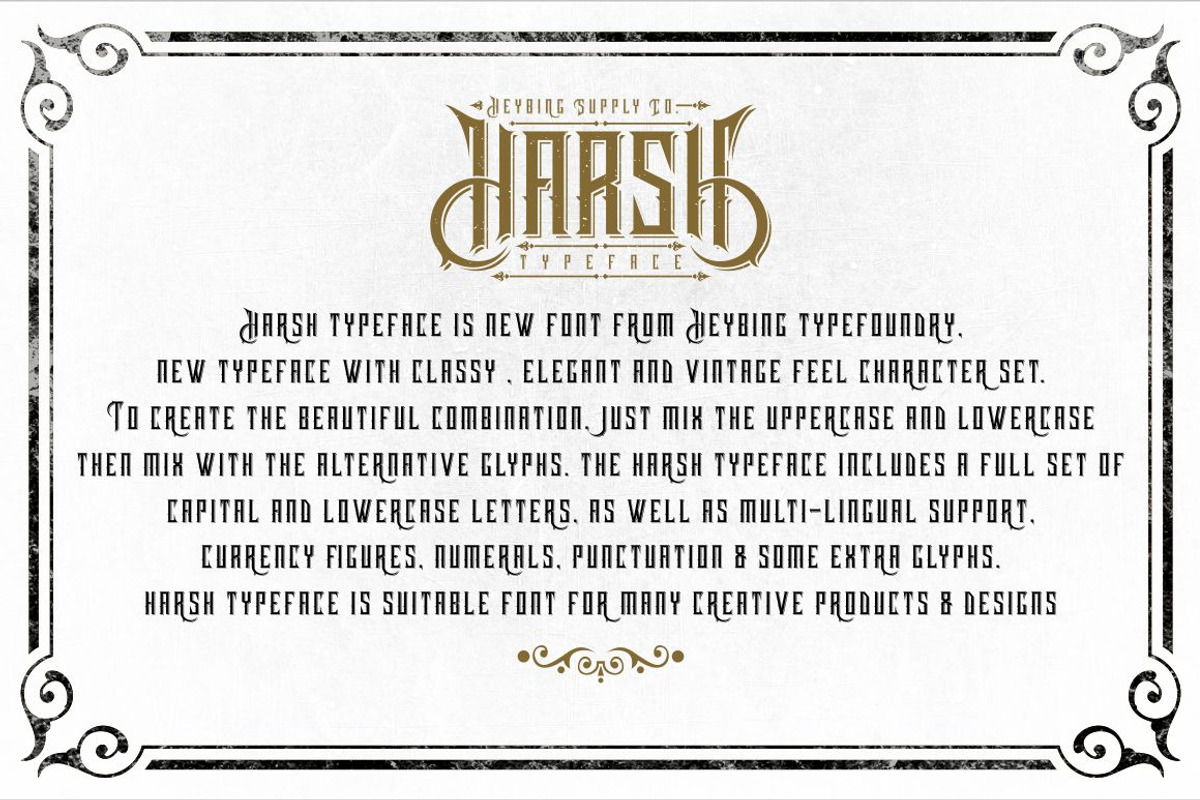 Harsh Typeface + Bonus preview 3