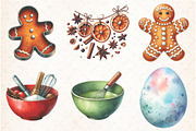 Christmas Holiday Baking Clipart, an Illustration by Libby Wishes (Thumbnail 4 of 9)