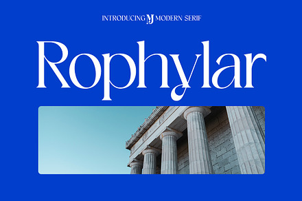 Rophylar, a Serif Font by MJtypefoundry