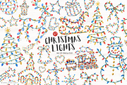 Christmas Lights PNG, a Seasonal Illustration by Markicha Art (Thumbnail 1 of 6)