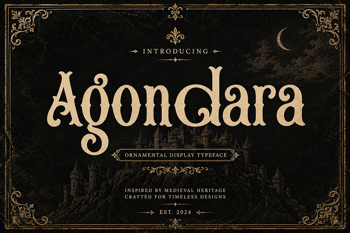Agondara – Gothic Display Font, a Serif Font by Wow Magic (Photo 4 of 4)