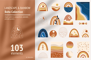 Landscape & Rainbow Boho Collection