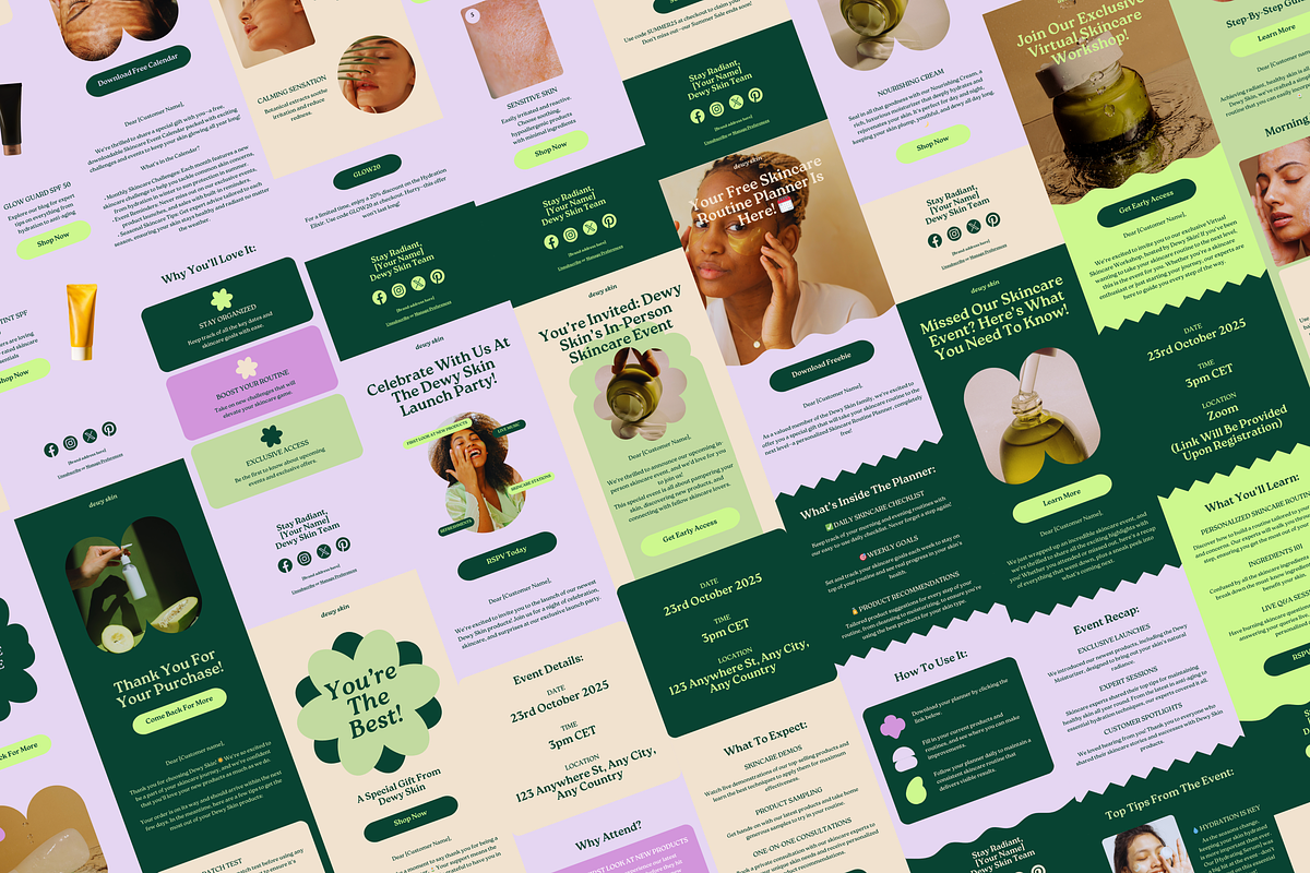 Dewy Skin Email Newsletter Templates, an Email Template by Luna Studio (Photo 8 of 8)