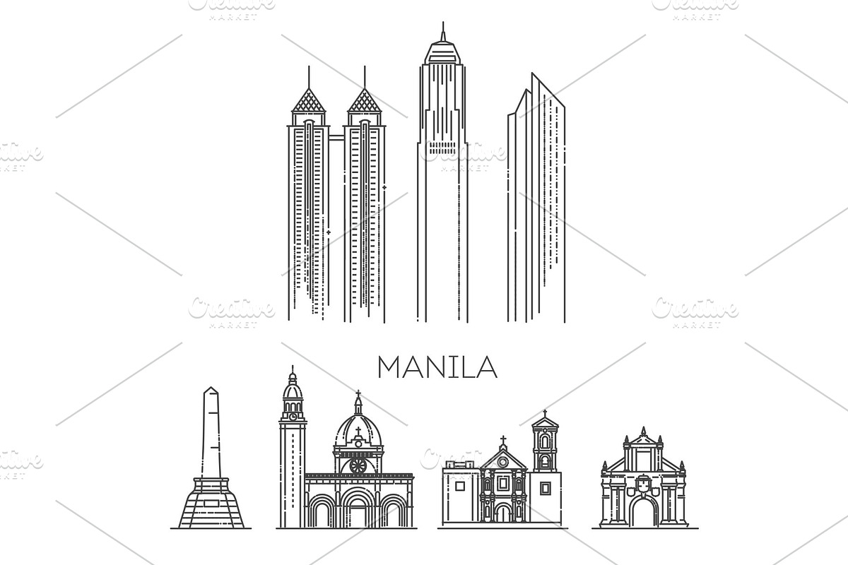 Manila symbols. Vector illustration, an Object Illustration by Tettygreen