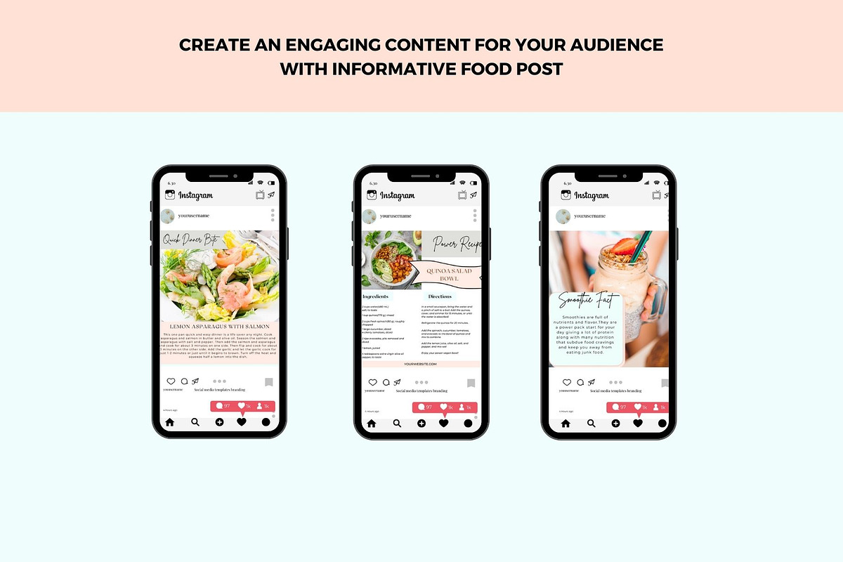 Food Instagram Template Bundle, a Social Media Template by Deepa Template Studio (Photo 13 of 17)