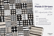 Plaids & Stripes Pattern Generator, a Pattern Graphic by JSquarePresents (Thumbnail 1 of 10)