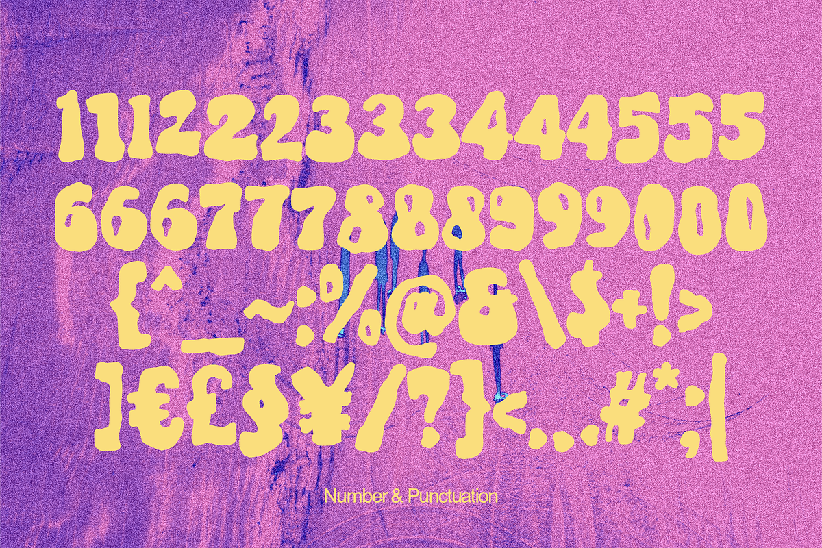 Moosy - an abstract groovy typeface, a Handwritten Font by ethylene.creative (Photo 4 of 10)