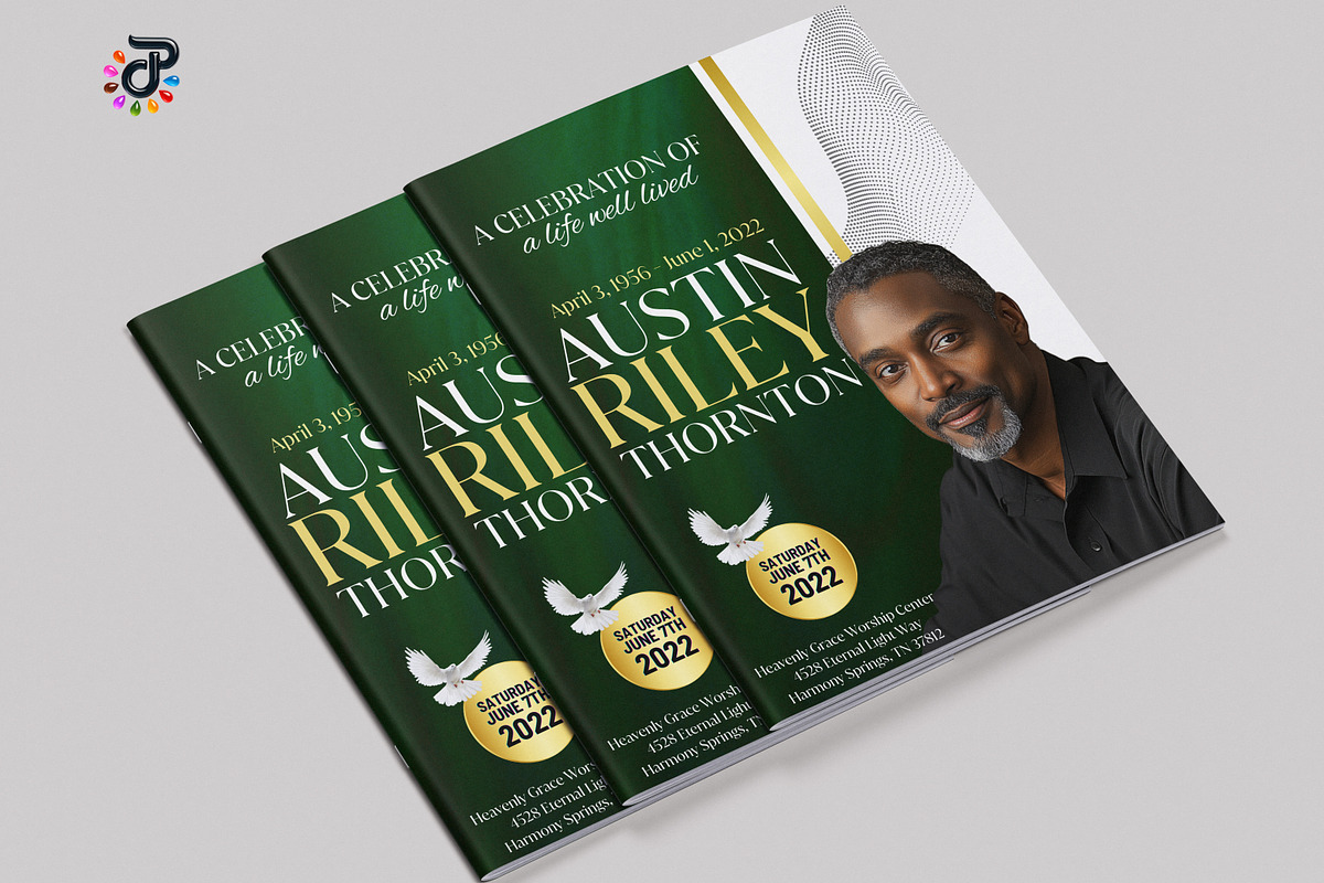 Elegant Canva Obituary Template preview 4