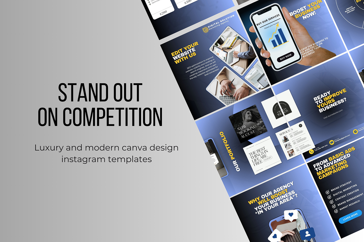 Marketing canva template instagram, a Social Media Template by Design Pro Templates (Photo 3 of 5)