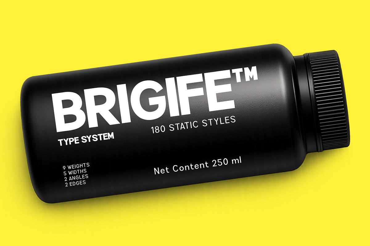 Brigife - Family Font, a Sans Serif Font by Rastype (Photo 6 of 11)
