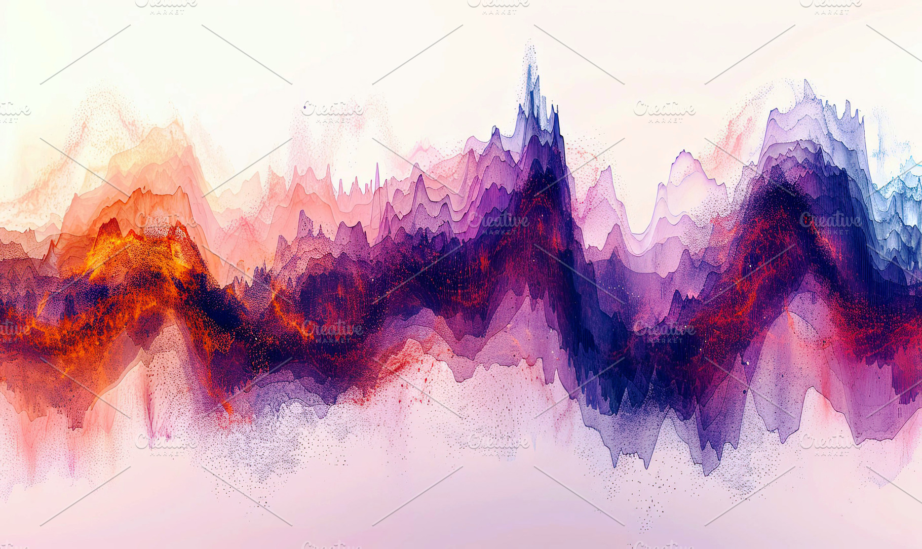 Sound Wave Abstract Background , Gen, a Photo by LOGOCREATIVE