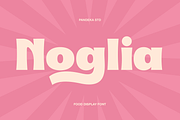 Noglia - Food Display Font, a Sans Serif Font by Pandeka Studio (Thumbnail 1 of 9)