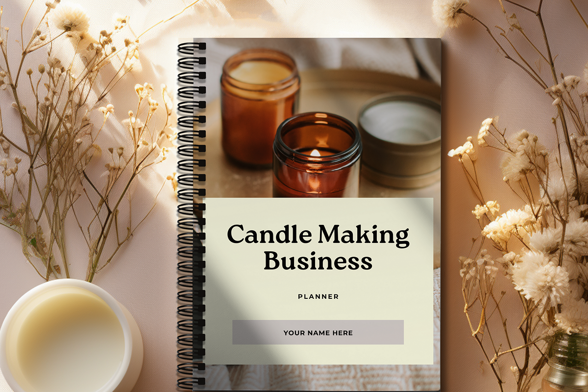 CANDLE MAKING BUSINESS PLANNER, a Brochure Template by Daring Digies (Photo 2 of 10)