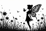 Silhouette of Fairy with Butterflie, an Illustration by Amazin_art (Thumbnail 19 of 21)