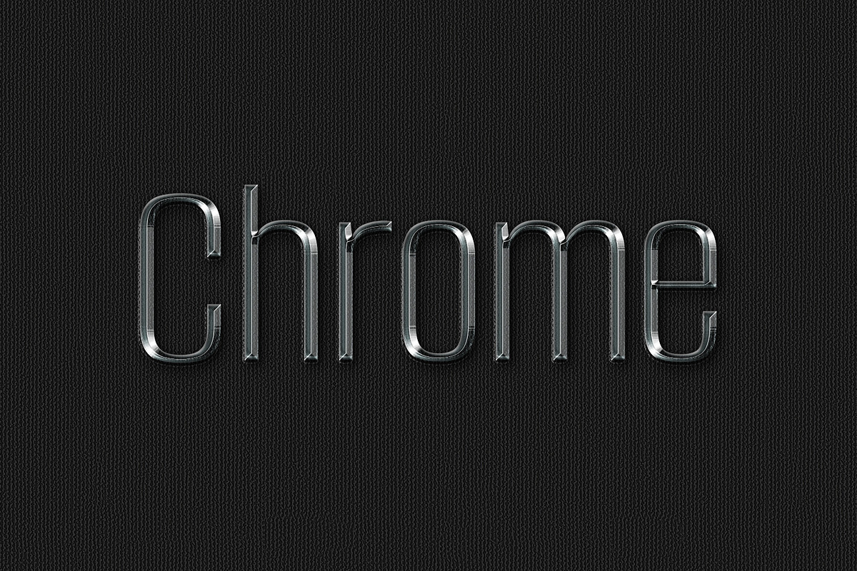 Metal Chrome Text Effects Photoshop, a Brushes & More by Giallo (Photo 16 of 27)