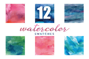 12 Watercolor Textures