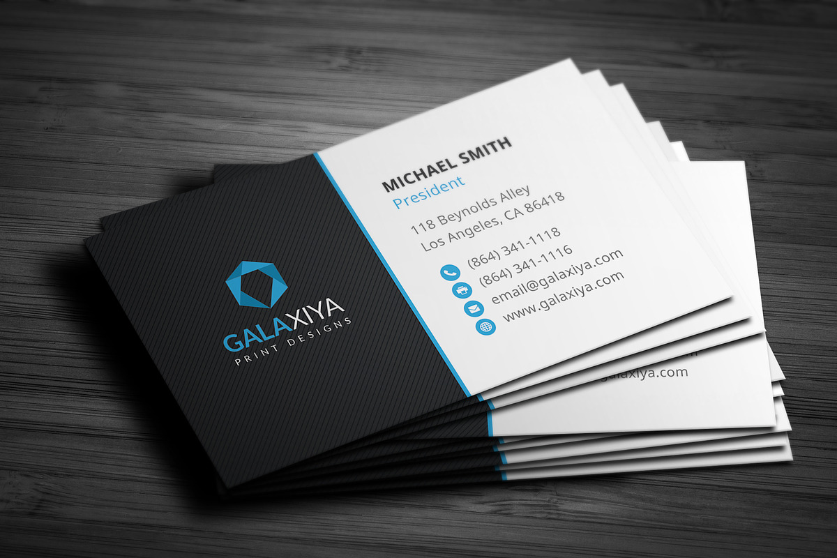 Modern Creative Business Cards, a Business Card Template by Galaxiya (Photo 5 of 8)