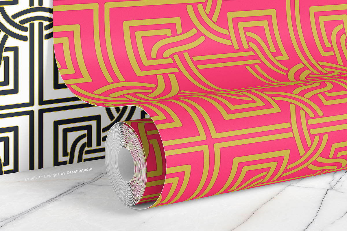 Azra, Luxury Designer Print Patterns, a Pattern Graphic by TSTUDIO