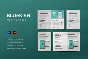 Bluekish - Bifold Brochure, a Brochure Template by StreaksideStd