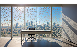 computer window office background ai, a Technology Photo by pikepicture