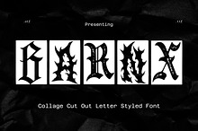 Gothic Collage Font – Ransom Letters