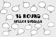 Hand drawn round speech bubbles, an Object Graphic by MaryHat Shop (Thumbnail 1 of 5)