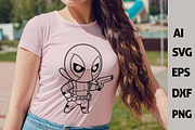 Chibi Superhero Vector Bundle, a Person Illustration by FancyDesignStudio (Thumbnail 3 of 5)
