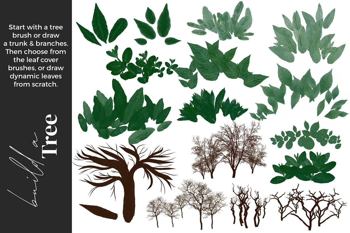 Greenery Brushes for Procreate, a Brush Add-On by AJ Brushes (Photo 8 of 9)