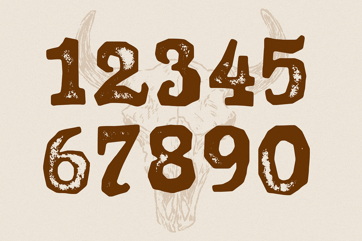Dodgy Distort - Wild West Typeface, a Slab Serif Font by HipFonts (Photo 4 of 9)