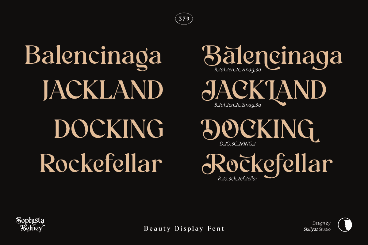 Sophista Belucy Display Beauty Font, a Serif Font by Skillyas_Studio (Photo 8 of 12)