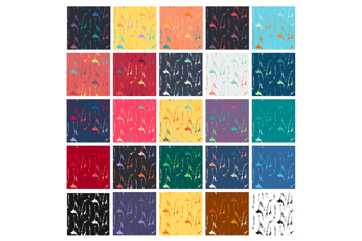 Colorful Grunge Textures, a Pattern Graphic by barsrsind