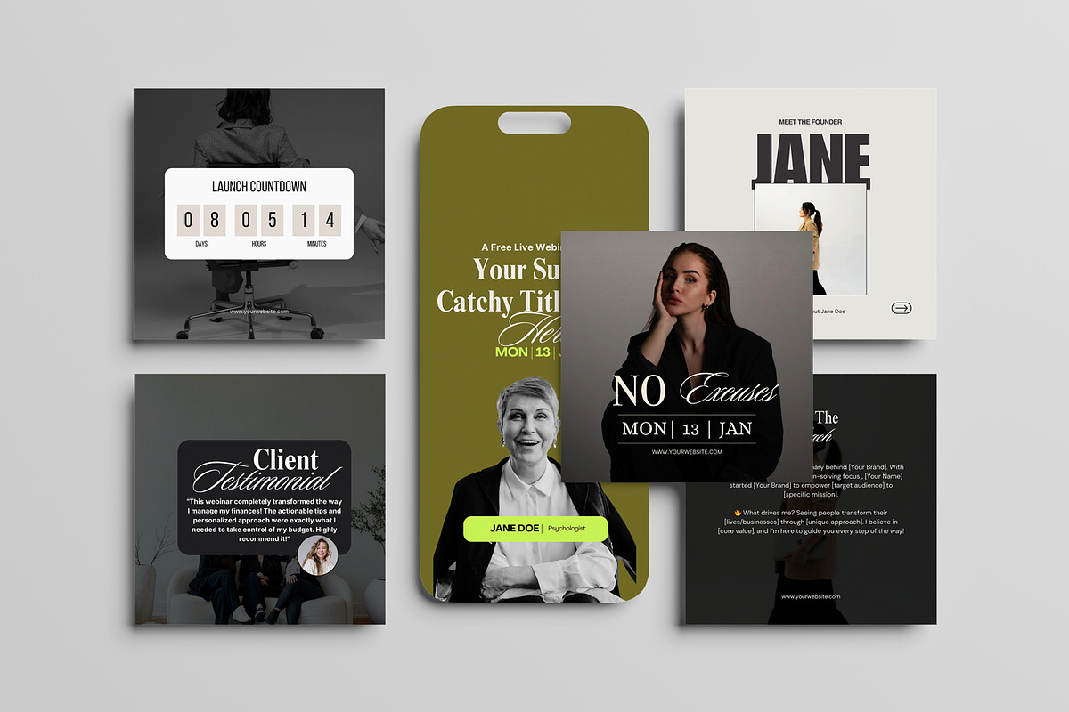 Webinar Promo Templates for Coaches, a Social Media Template by Aesthetic Design Template (Photo 2 of 3)