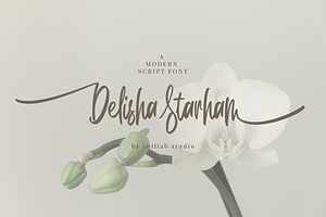 Delisha Starham A Script Font