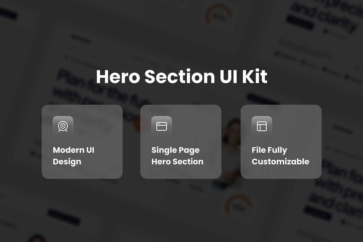 Financial Management Hero Header, an UI Kit Template by SquidPixey (Photo 2 of 3)