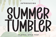 Summer Tumbler | Script Font