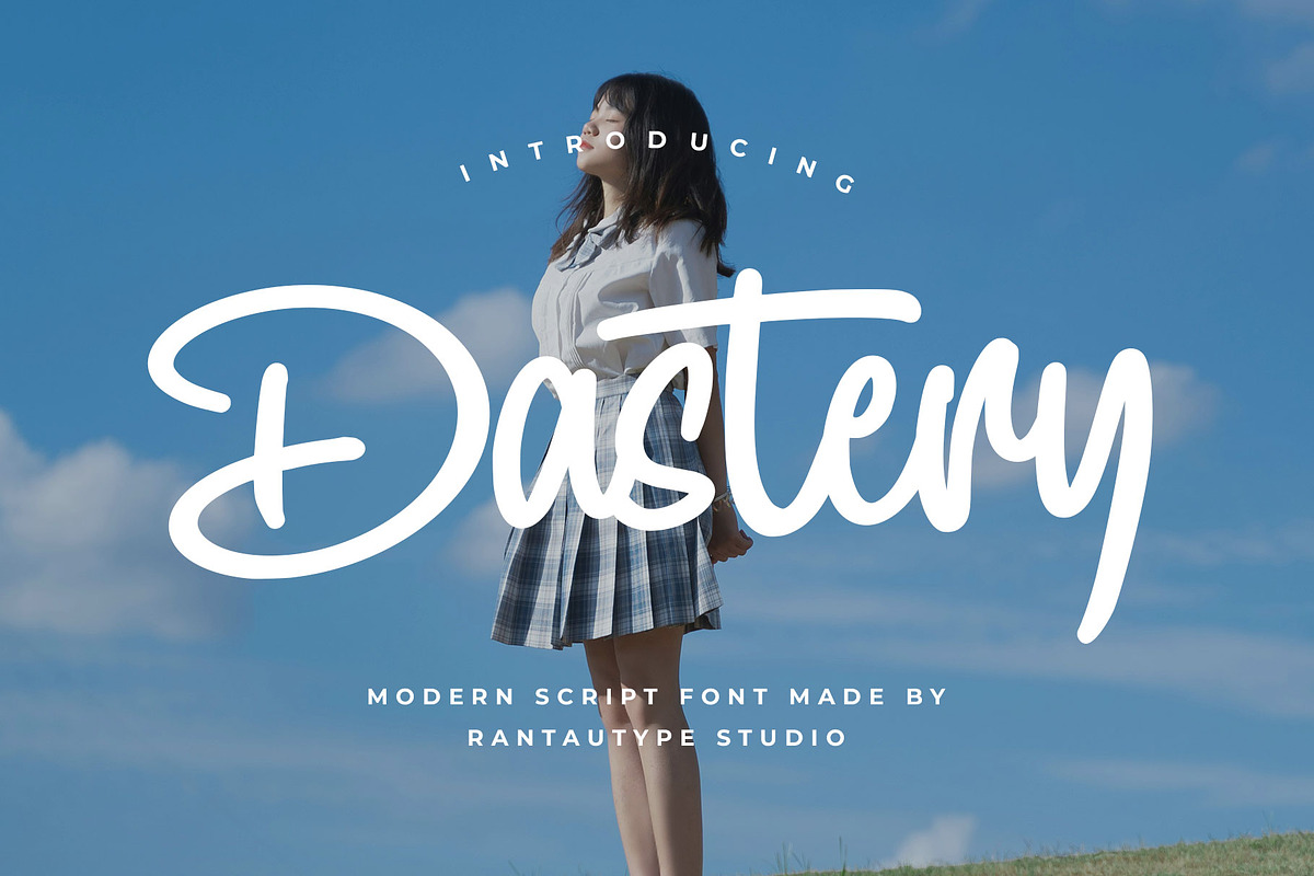 Dastery Modern Script Font, a Handwritten Font by RantautypeStudio (Photo 1 of 15)