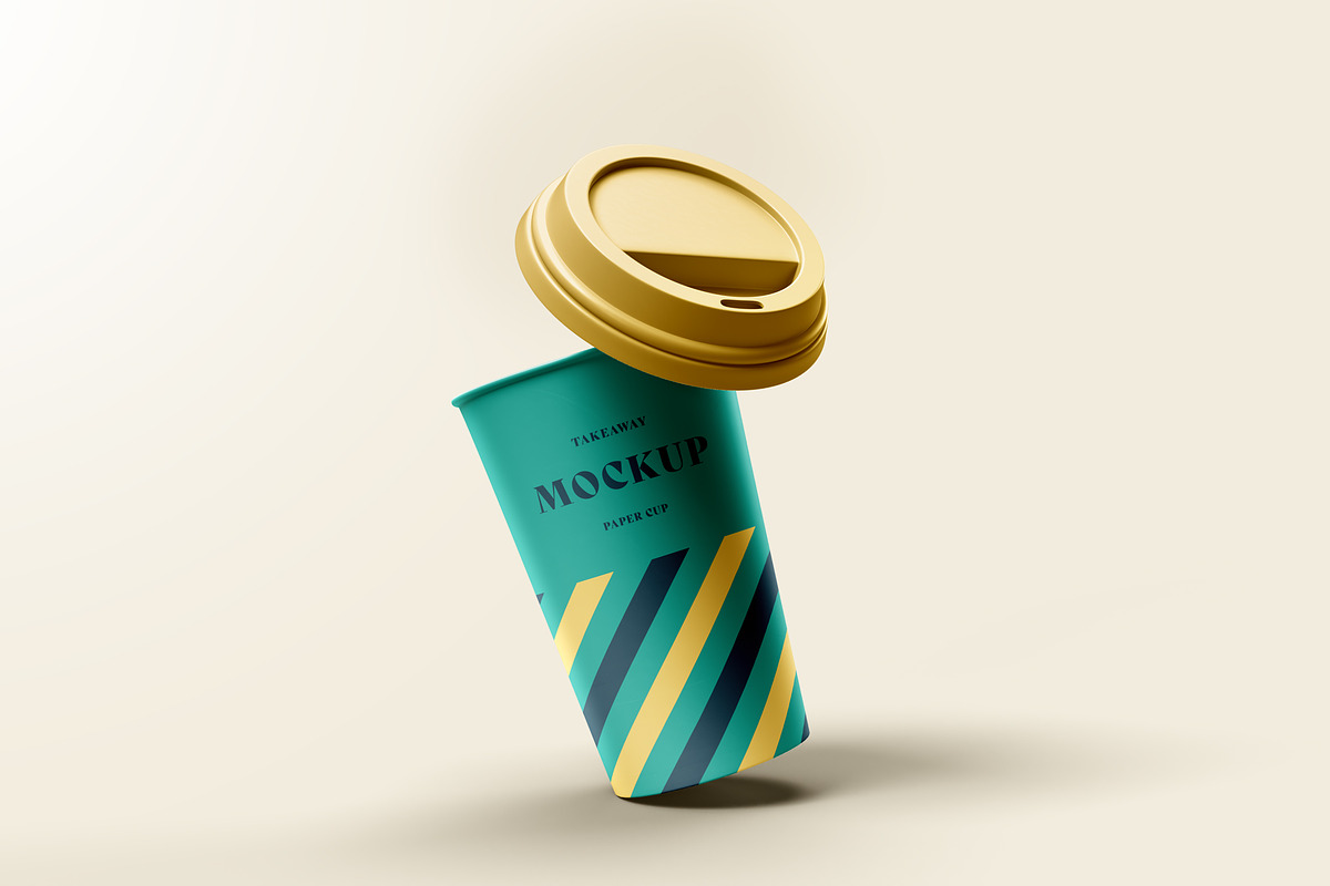 Take Away Paper Coffee Cup Mockups, a Cups & Container Mockup by dpi (Photo 22 of 24)