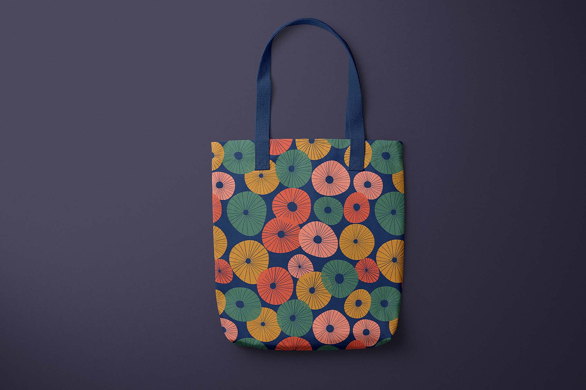 Abstract Retro Circles Pattern, a Pattern Graphic by Irina Ostapenko (Photo 3 of 4)