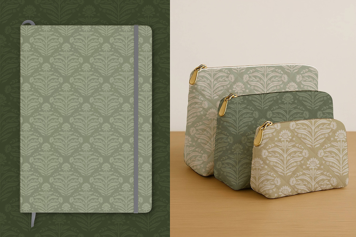 Heritage Luxury Damask, a Pattern Graphic by Pretty Cosy Chai (Photo 7 of 11)