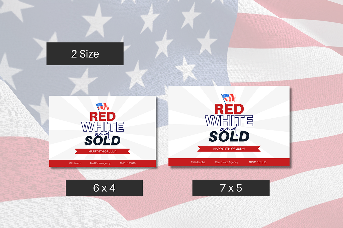 Real Estate 4th of July Postcard, a Card Template by Modernastic - Canva (Photo 3 of 4)
