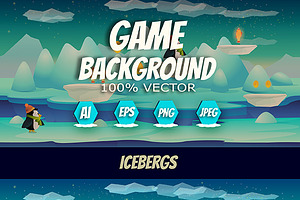 Icebergs Game Background