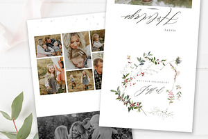 Christmas Card Template - Top Fold